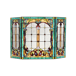 Find The Perfect Glass Stained Glass Fireplace Screens Wayfair