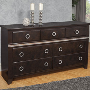 Borden 7 Drawer Double Dresser by Everly Quinn