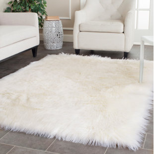 Faux Fur Rugs You Ll Love Wayfair Nichols Faux Sheepskin Ivory Area Rug