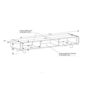 TV Lowboard Elf-Linie von Schnepel