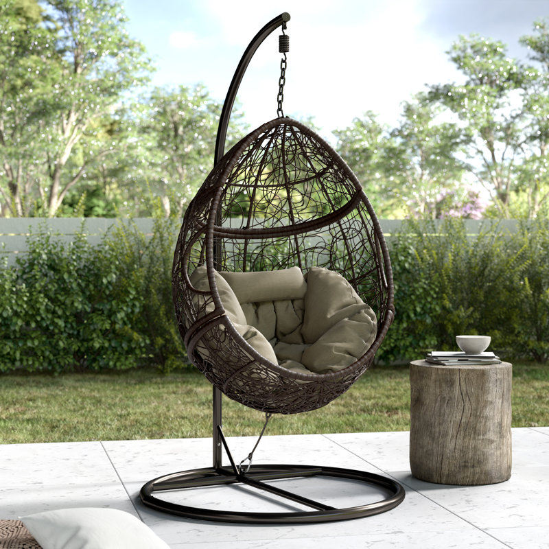 T Austin Design Dawson Outdoor Basket Swing Chair With Stand T Austin Design Dawson Outdoor Basket Swing Chair With Stand Reviews Wayfair