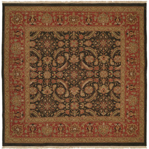 Forbesganj Hand-Knotted Blue / Rose Area Rug