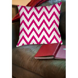 Zig Zag Printed Throw Pillow