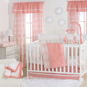 Pin and Tucked 4 Piece Crib Bedding Set