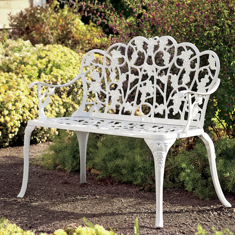 Grape Aluminum Garden Bench & Reviews | Joss & Main