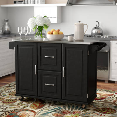 Red Barrel Studio Lomas Stainless Steel Kitchen Island Reviews Lomas Stainless Steel Kitchen Island