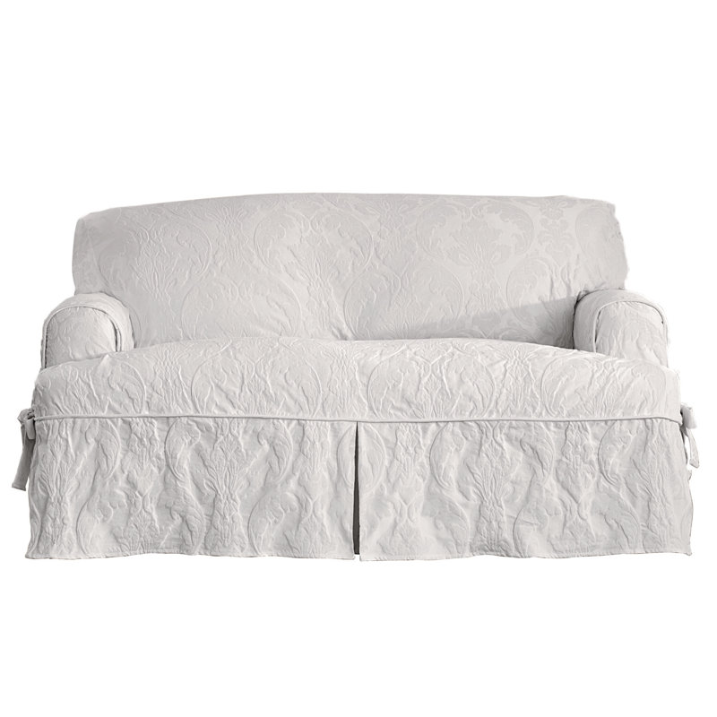 Matele Damask T Cushion Loveseat Slipcover