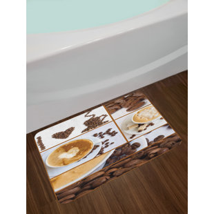Coffee Themed Kitchen Decor Wayfair Coffee Themed Brown Kitchen Bath Rug