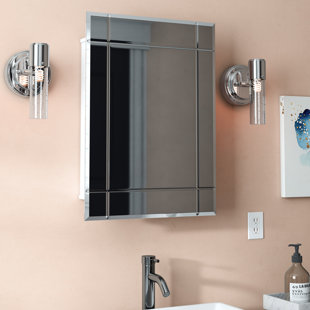 Medicine Cabinets You Ll Love Keene 16 19 X 22 25 Recessed Medicine Cabinet