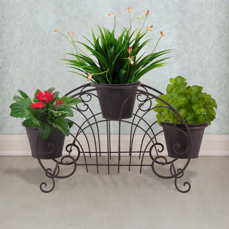 Homebeez Decorative Flower Pots Shelf Unit Plant Stand ...