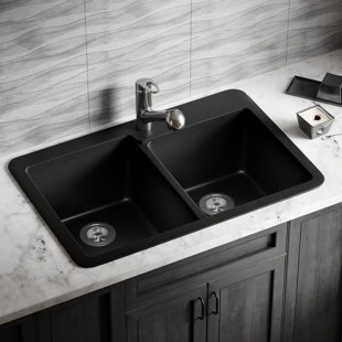 Find The Perfect Drop In Kitchen Sinks Wayfair Quickview Black Mocha White