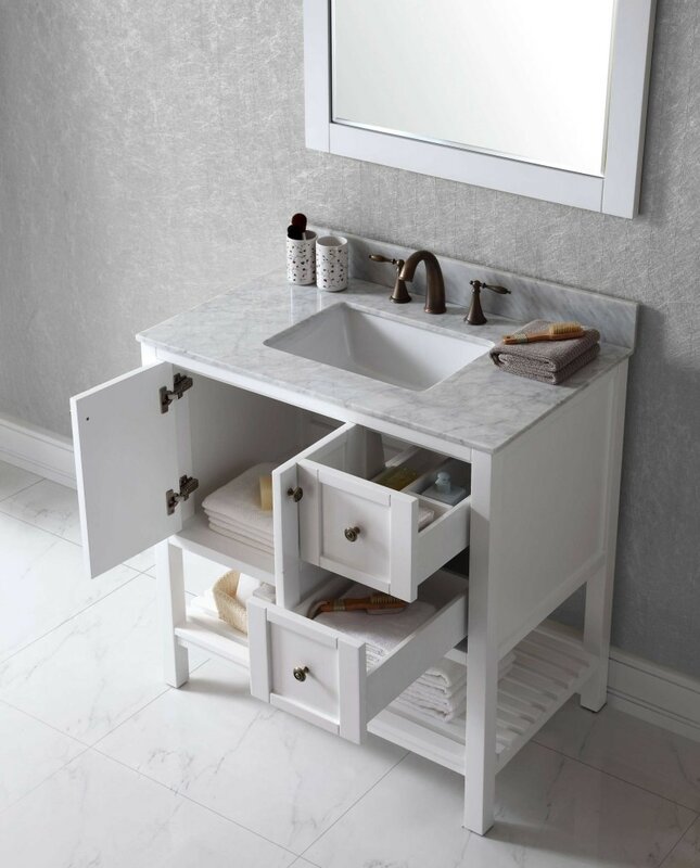 Virtu USA Winterfell 35" Bathroom Vanity Base & Reviews ...