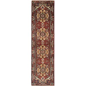 One-of-a-Kind Serapi Heritage Hand-Knotted Red Area Rug