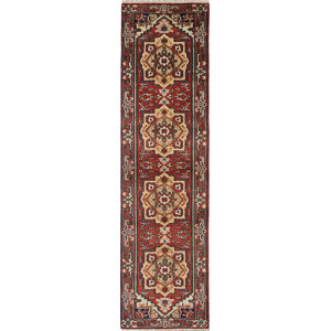 One-of-a-Kind Serapi Heritage Hand-Knotted Red Area Rug