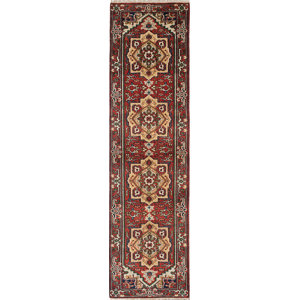 One-of-a-Kind Serapi Heritage Hand-Knotted Red Area Rug