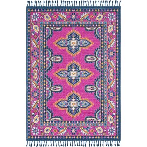 Kaliska Pink/Blue Area Rug