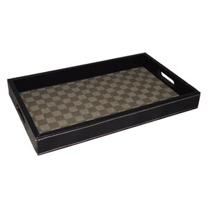 Checkered Rectangular Serving Tray