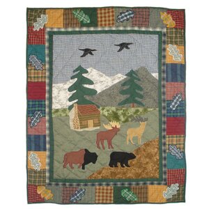 Northwoods Walk Cotton Crib Quilt