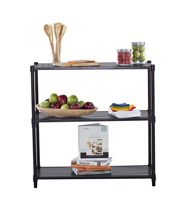 Trinity Slat 35" H 2 Shelf Shelving Unit Starter & Reviews Wayfair