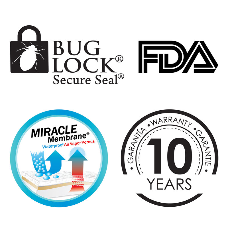 Protect-A-Bed Aller Zip Smooth Anti-Allergy and Bed Bug ...