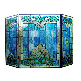 Find The Perfect Glass Stained Glass Fireplace Screens Wayfair
