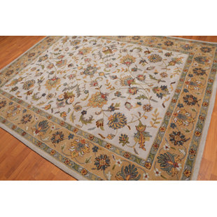 Gray And Rust Rugs Wayfair Elora Traditional Persian Hand Tufted 8 X 10 Wool Gray Rust Green Area Rug