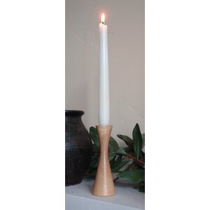 Olive Wood Candlestick