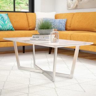 Carrera Marble Coffee Table Wayfair Rosenbalm Faux Marble Coffee Table