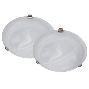 Bellino 2-Light Glass Shade Flush Mount (Set of 2)