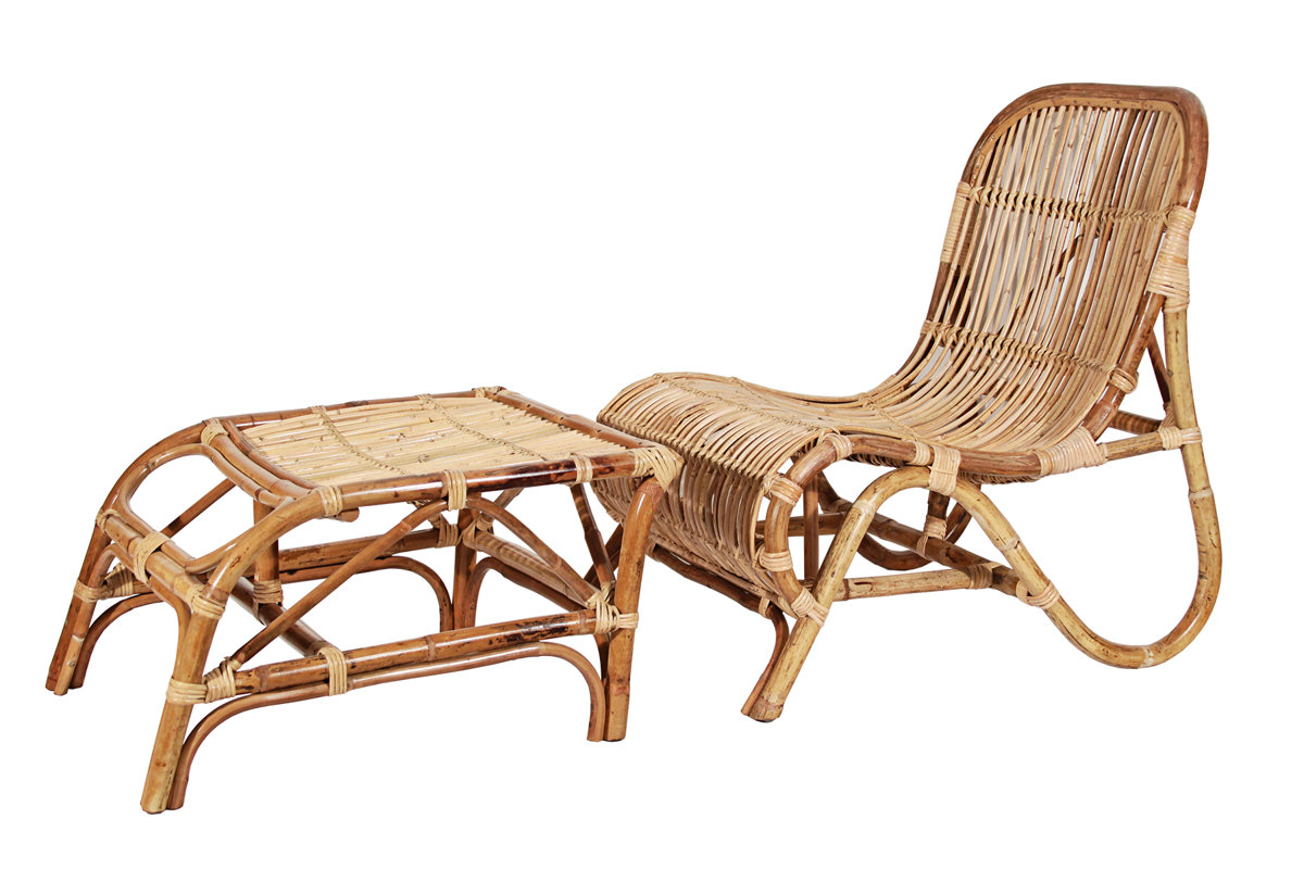 Ibolili Rattan Kim Lounge Chair With Ottoman Reviews Wayfair Rattan Kim Lounge Chair With Ottoman