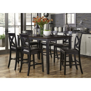 Nadine Rectangular 7 Piece Breakfast Nook Dining Set