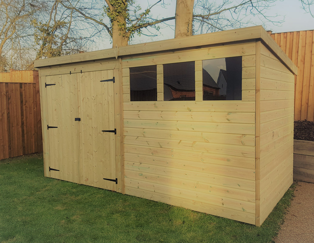 empire sheds ltd 12 ft. w x 8 ft. d tongue and groove pent