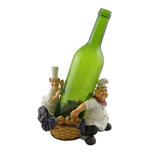 Fran Laurel and Hardy with Basket 1 Bottle Table..
