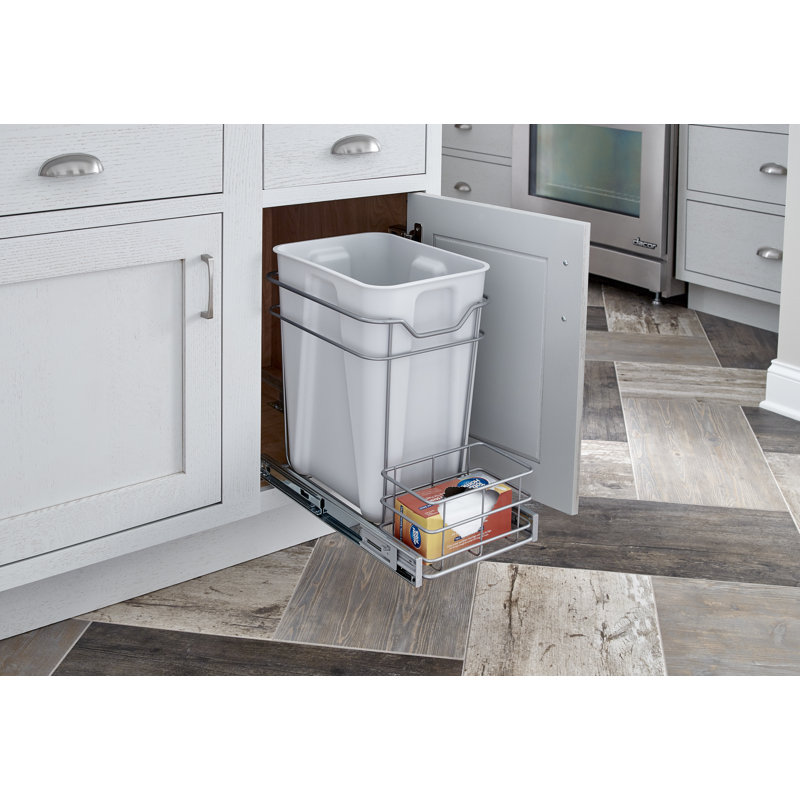 Closetmaid Cabinet Pull Out Counter Trash Can Reviews Wayfair Cabinet Pull Out Counter Trash Can