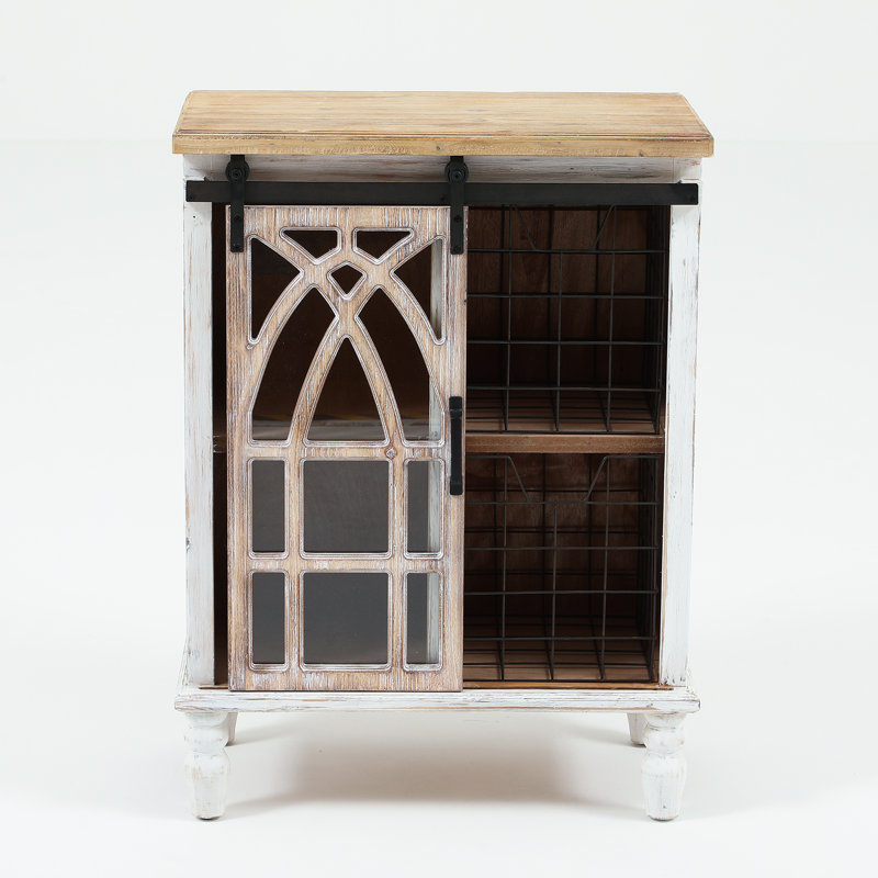 Gracie Oaks Telma Decorative Sliding Wood 1 Door Accent Cabinet Gracie Oaks Telma Decorative Sliding Wood 1 Door Accent Cabinet Reviews Wayfair