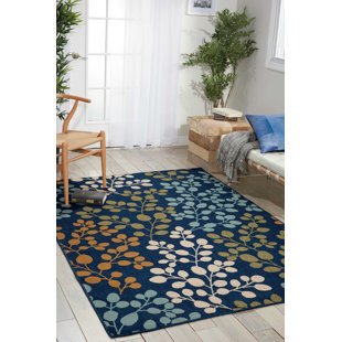 Non Slip Backing Area Rugs Joss Main Brockenhurst Navy Indoor Outdoor Area Rug
