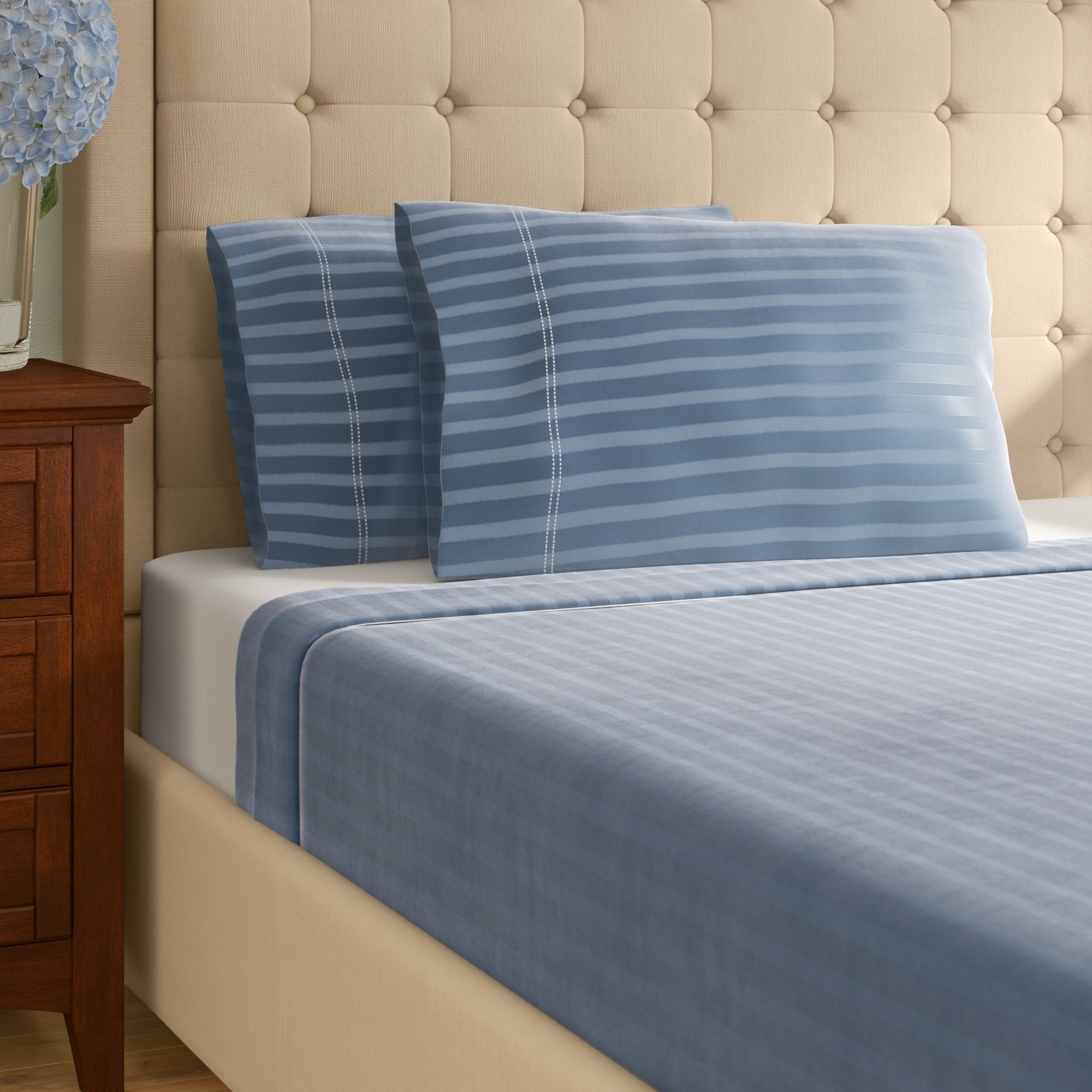 Alwyn Home 400 Thread Count 100 Cotton Sheet Set Reviews Wayfair
