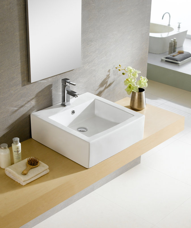 Bathroom Sinks Wayfair fine fixtures modern vitreous square vessel bathroom sink Bathroom Sinks Wayfair fine fixtures modern vitreous square vessel bathroom sink
