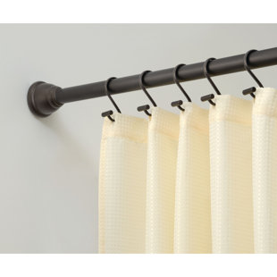 Shower Curtain Rods You Ll Love Wayfair Proulx Xt 75 Adjule Straight Tension Shower Curtain Rod