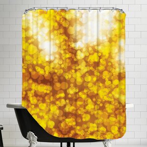 Sparkley Shiny Bokeh Shower Curtain