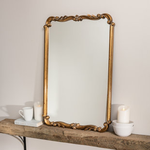 Long Gold Mirror Wayfair Rectangle Gold Wall Mirror