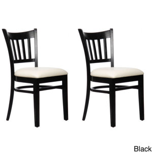 Slatback Solid Beech Wood Chair (Set of 2) by Benkel Seating