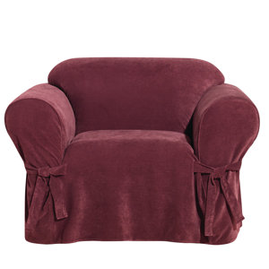 Everyday Chenille Box Cushion Armchair Slipcover