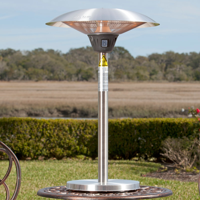 Fire Sense Cimarron Halogen 1500 Watt Electric Tabletop Patio Heater Cimarron Halogen 1500 Watt Electric Tabletop Patio Heater