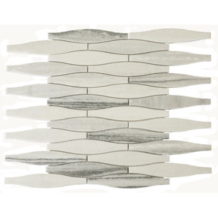 Mid Century Modern Tile Wayfair Mid Century 1 X 2 4 Marble Mosaic Tile In White Light Gray