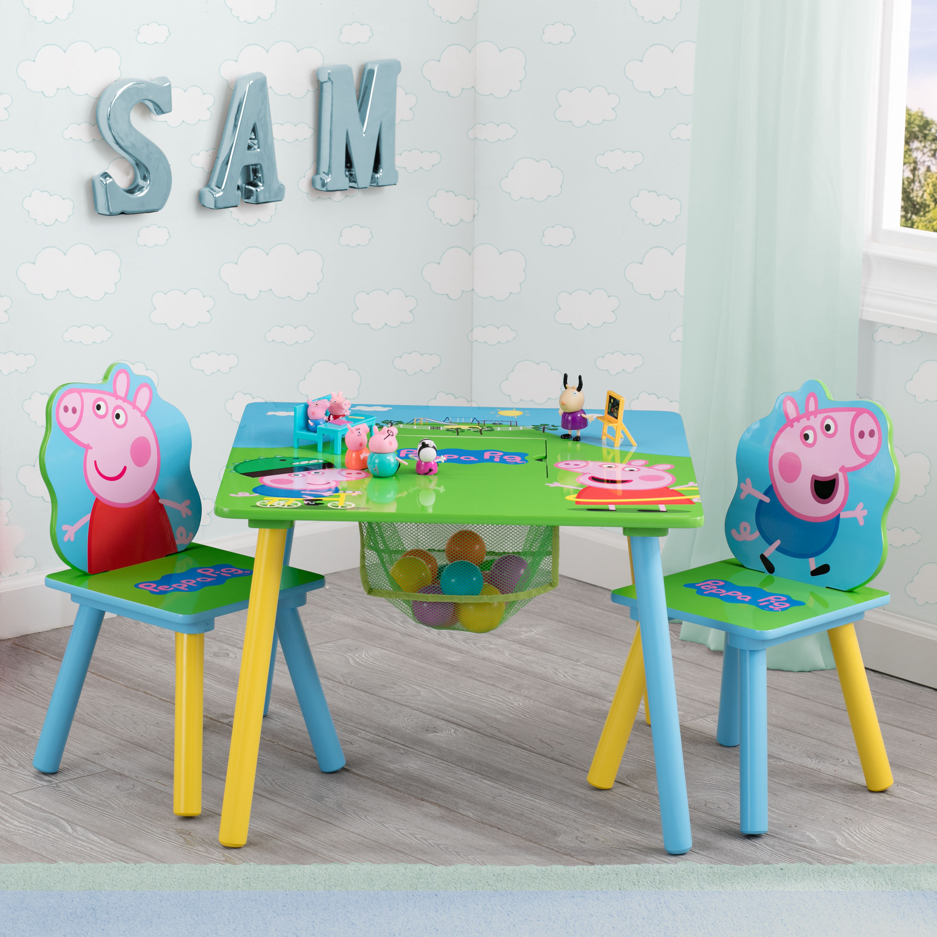 Delta Children Peppa Pig Kids 3 Piece Square Table And Chair Set Delta Children Peppa Pig Kids 3 Piece Square Table And Chair Set Reviews Wayfair