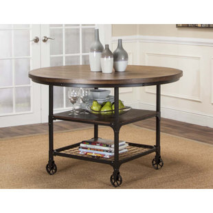 Dining Table On Casters Wayfair Cayenne Dining Table
