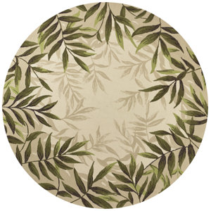 Affric Nature Hand Hooked Sand  Indoor/Outdoor Area Rug