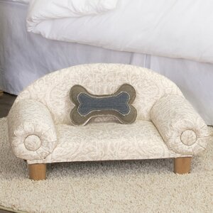 Casual Decorative Dog Sofa with Curved Back