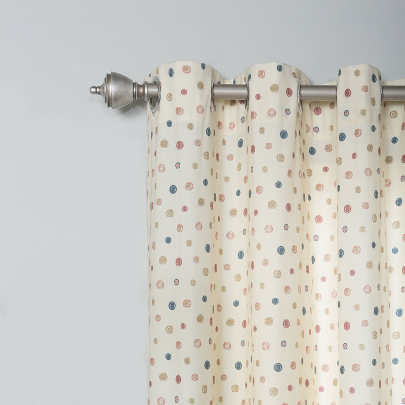 Best Home Fashion, Inc. Multicolor Polka Dot SemiSheer Grommet Curtain Panels & Reviews Wayfair